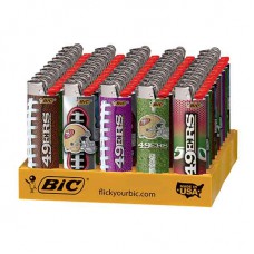 BIC Lighter, 49ers, 50ct/tray